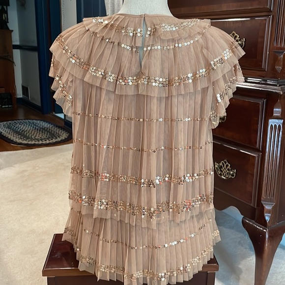 Gorgeous Jcrew sequin tulle blouse size xs - Picture 2 of 3